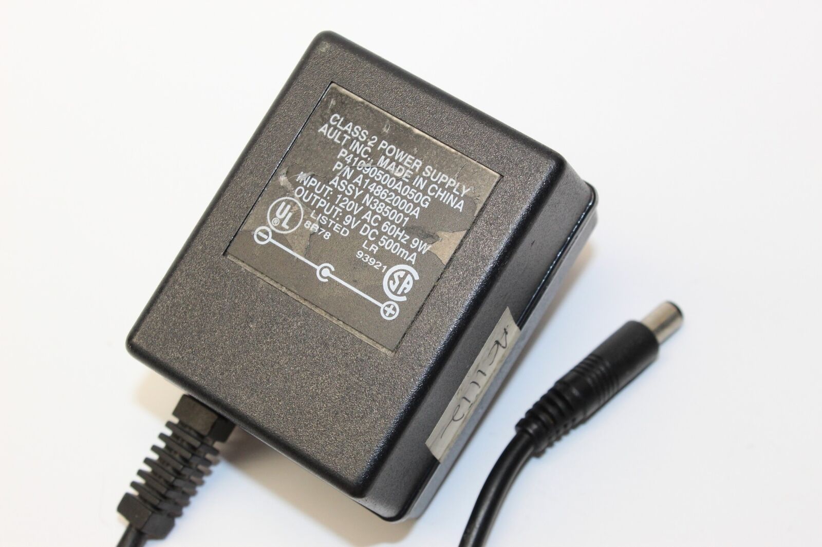 New Ault P41090500A050G Class 2 Power Supply 9V DC 500mA A14862000A AC Adapter Transformer - Click Image to Close